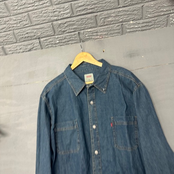 Levi's Other - Levis Mens Long Sleeve Woven Denim Shirt Authentic Stonewash Blue XXL NEW